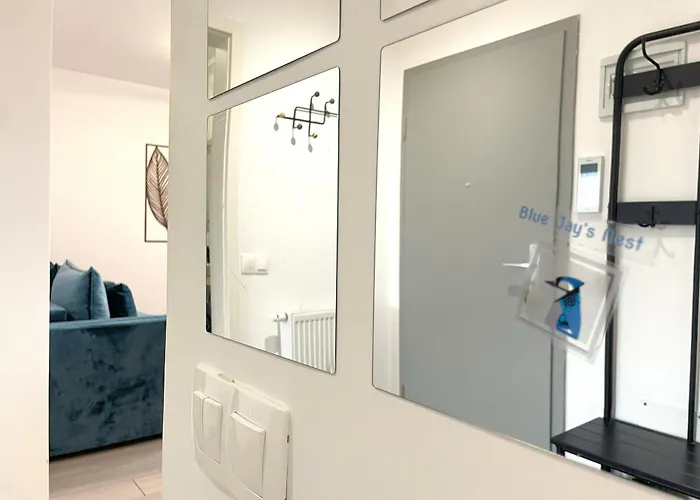 Blue Jay's Nest — Ac & Stylish Terrace 公寓 布拉索夫